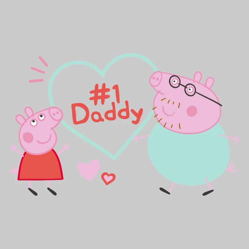 Peppa Pig Design No. 1 Daddy: Peppa & Papa Wutz
