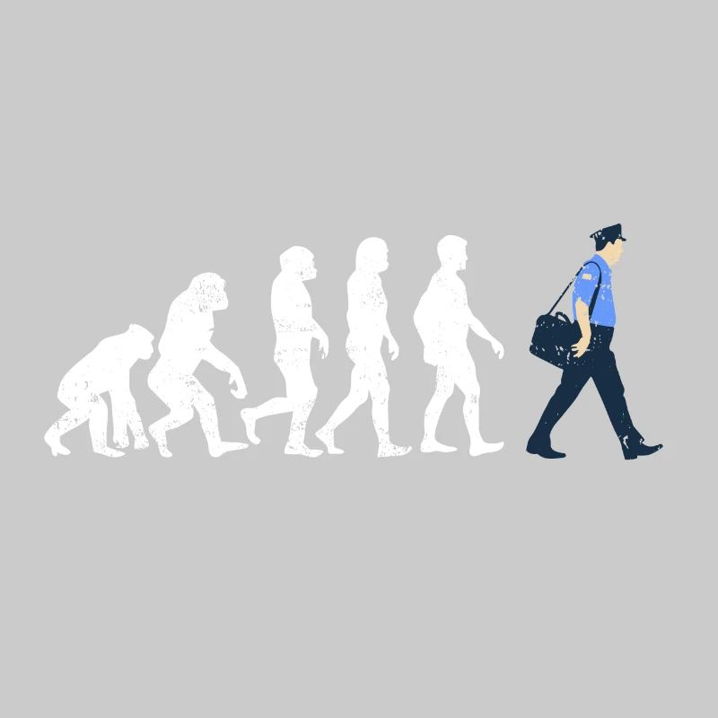 Postbote Evolution geschenk job beruf post brief