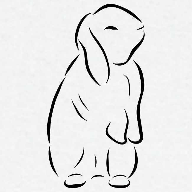 stehendes Häschen Hase Kaninchen Zwergkaninchen