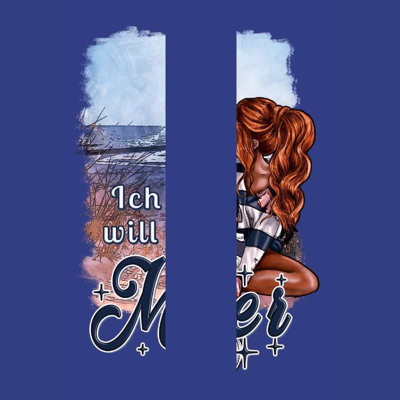 Ich will Meer – maritimes Mädchen Design