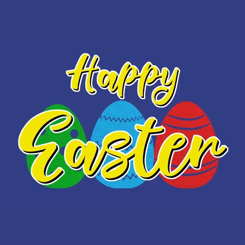 Happy Easter - Easter bunny Easter eggs celebration gift