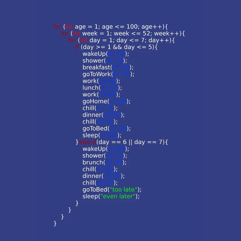 Ma vie - Java Code