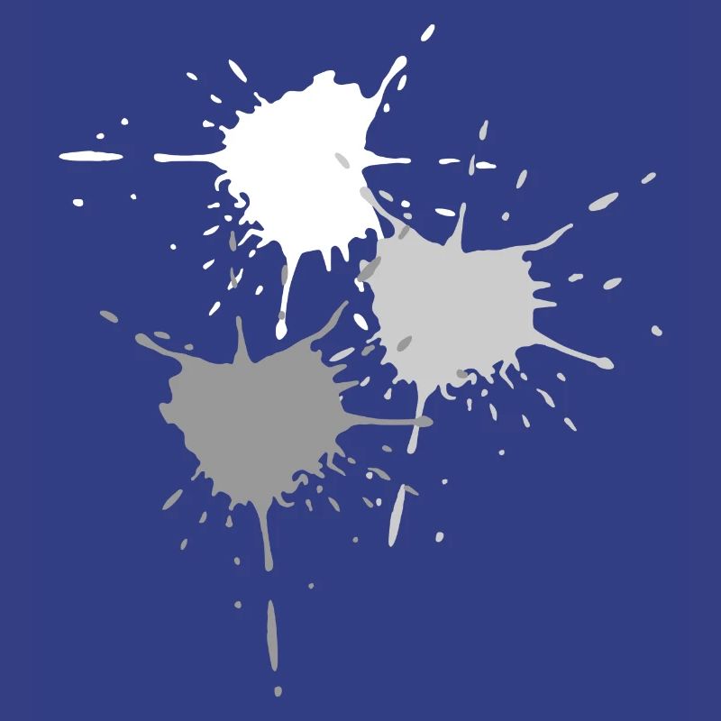 Art - Exploding des touches de couleur en gris