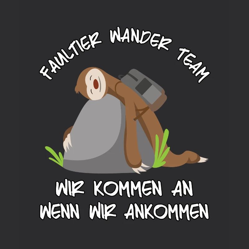 Faultier Wander Team Sloth Wandergruppe