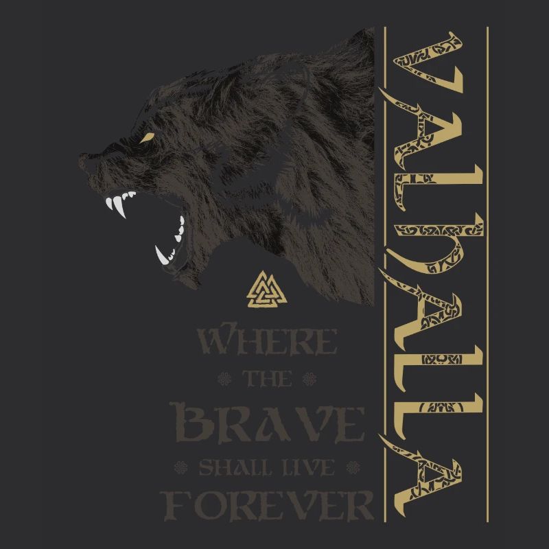 Valhalla Viking Bear Grizzly Bear Wotan Knots
