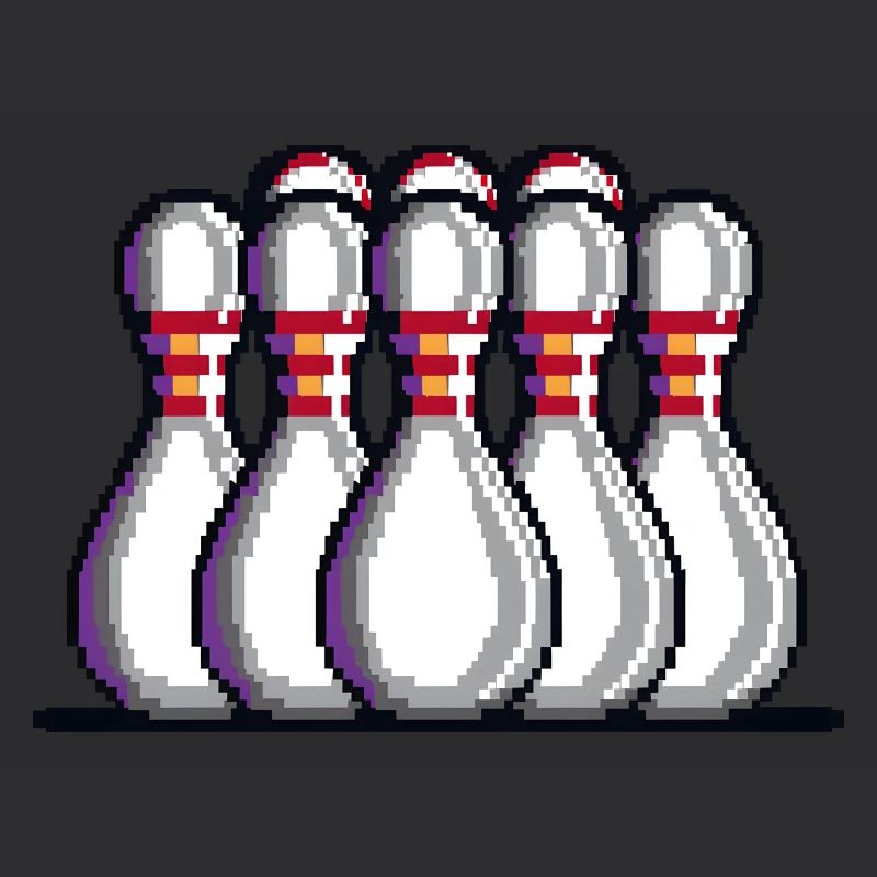 Pixel Bowling Pins