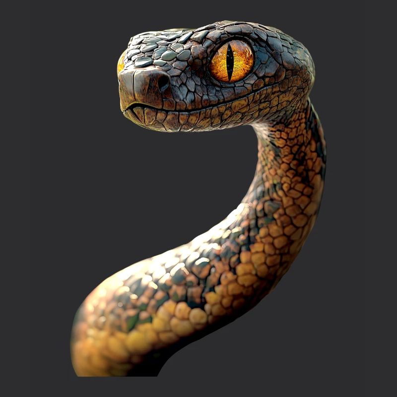 Serpent Python Cobra Mamba Serpent à sonnettes Serpent