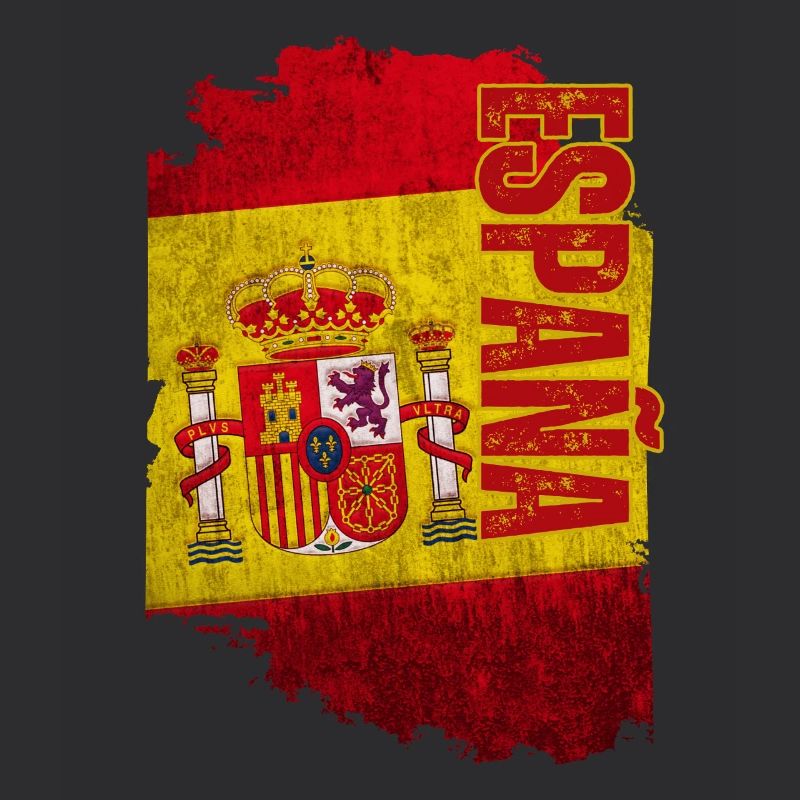Vertical Spain flag, I love Spain
