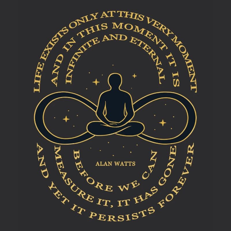 Alan Watts Time Infinity Tee