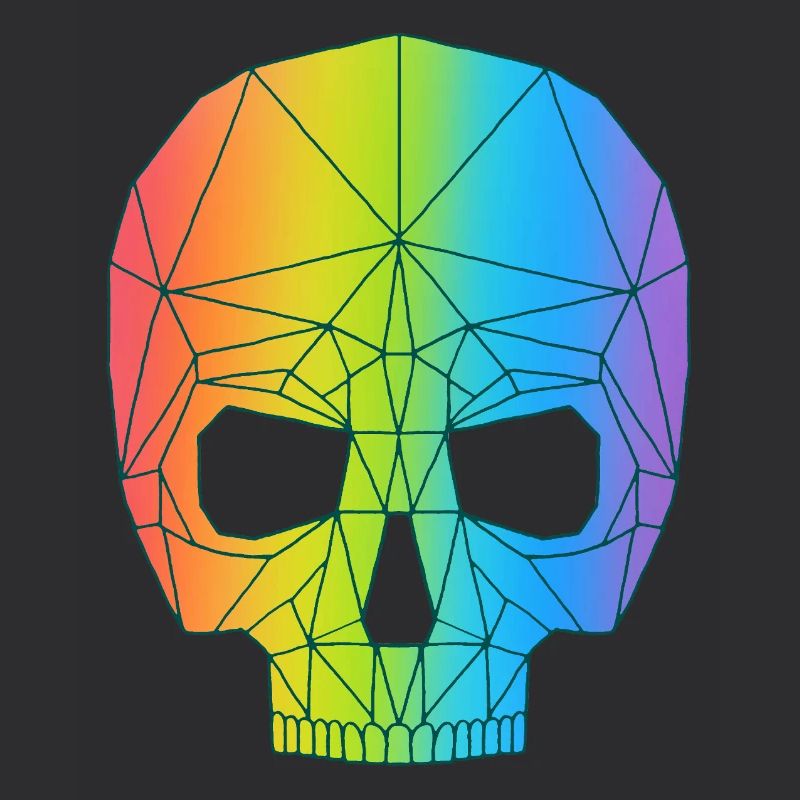 Crâne en couleur