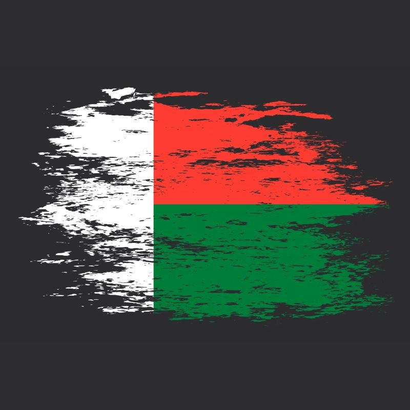 Drapeau de Madagascar utilisé