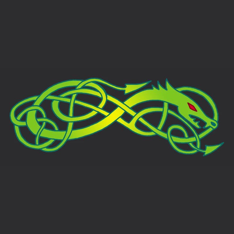 Serpent celte vert