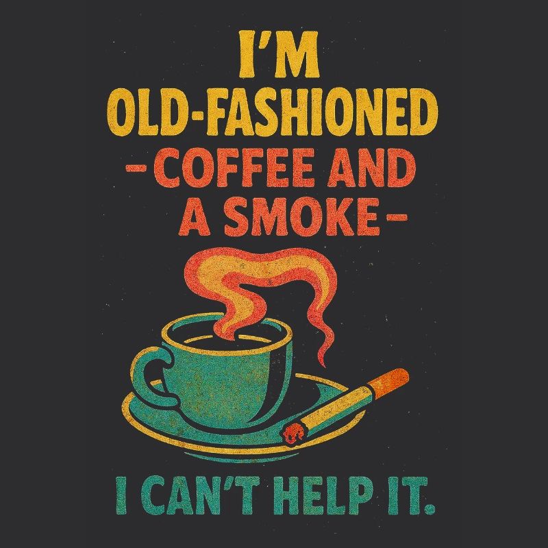 Altmodischer Kaffee und eine Zigarette
