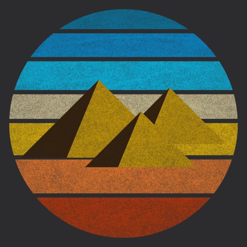 Ägypten Retro Pyramiden Vintage Geschenkidee Kairo