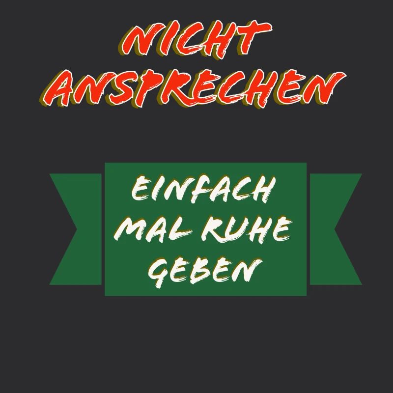 Nicht Ansprechen Ruhe Schild
