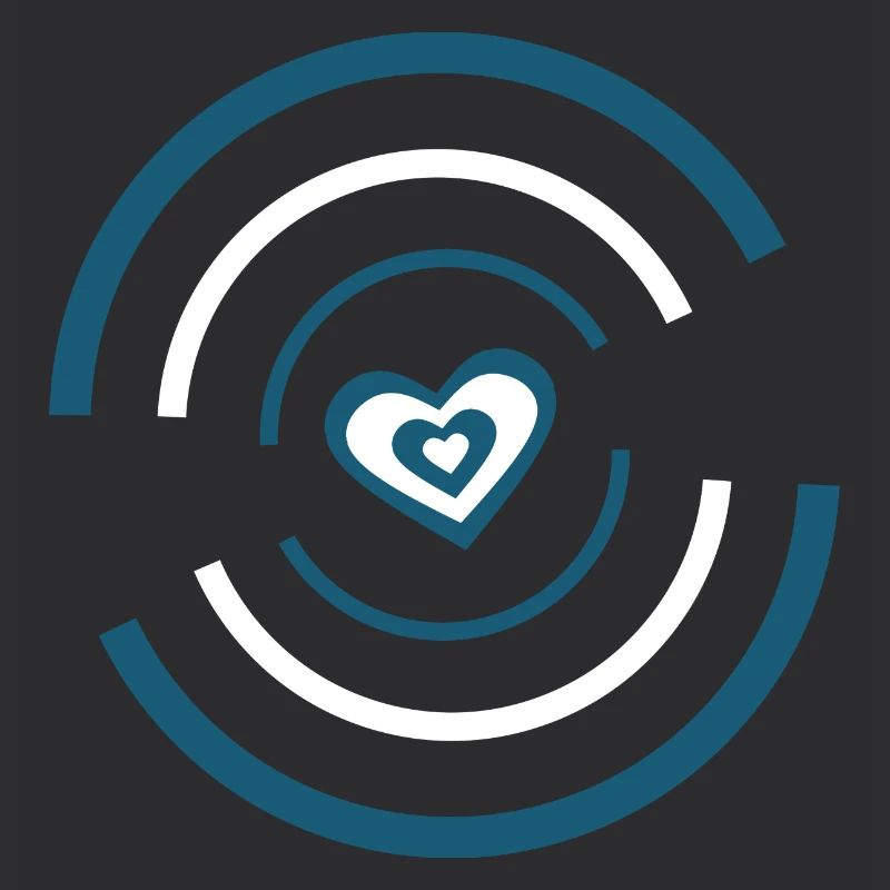 blaues Herz Valentinstag
