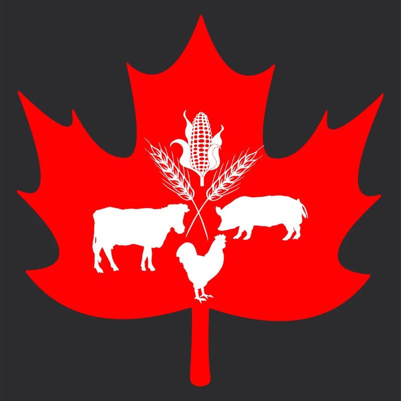 Logo des animaux de ferme à feuilles d’érable du Canada