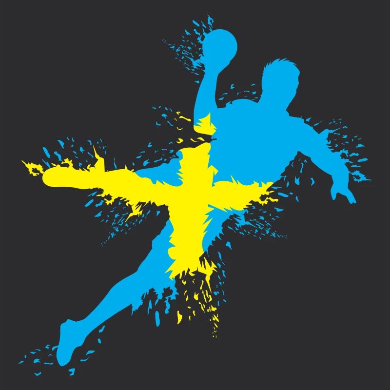 Équipe de handball Suède Lancer Explosion EC Logo icône