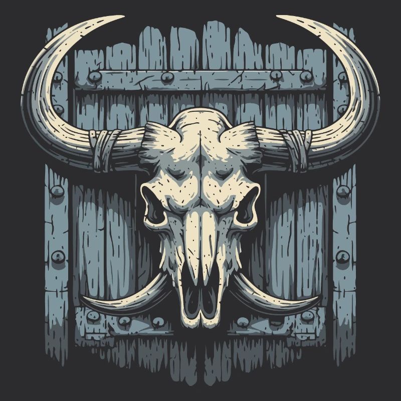 Bison-Schädel
