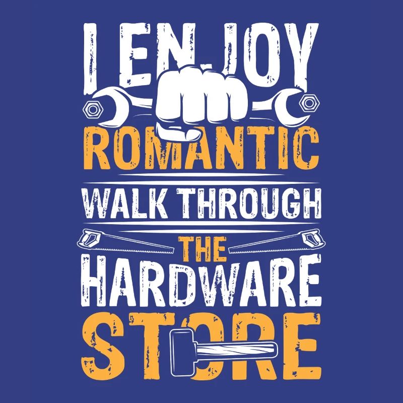 Romantic walk through hardware store
