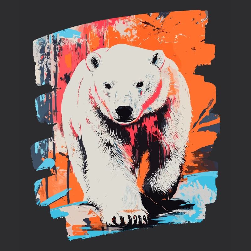 Eisbär Graffiti Sprayer
