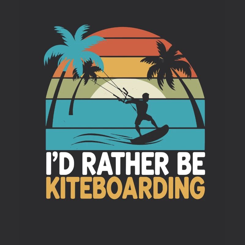 Prefer Kiteboarding Palm Trees Sunset