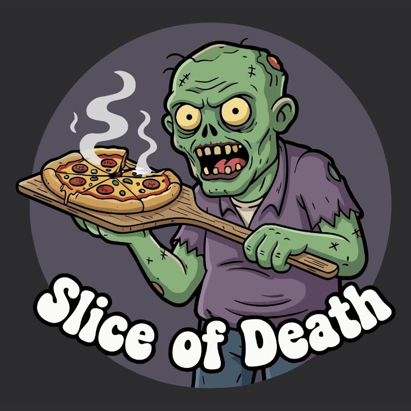 Tranche de pizza zombie