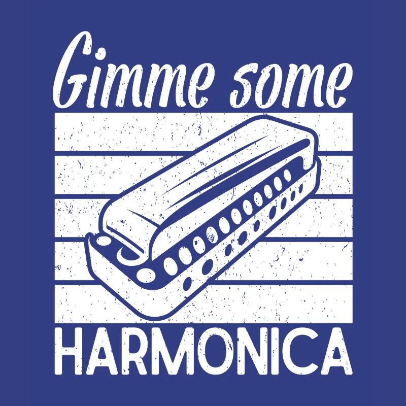 Musicien d’harmonica Donne-moi un peu d’harmonica
