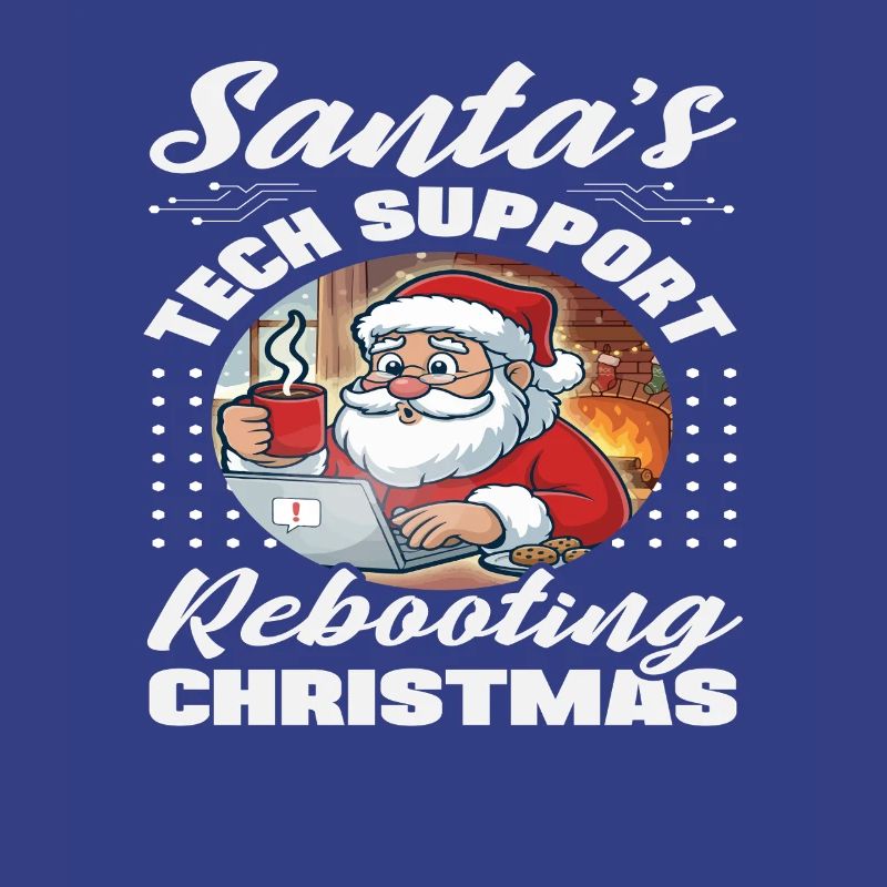 Weihnachtsmann Tech Support Weihnachten IT