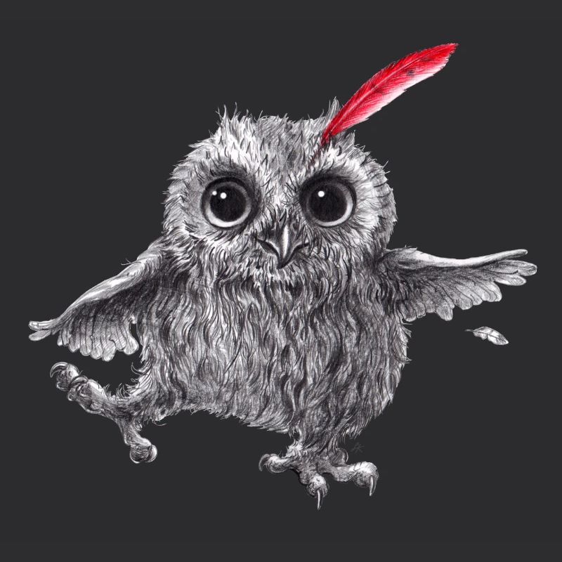 Chief Red - Glückliche Eule