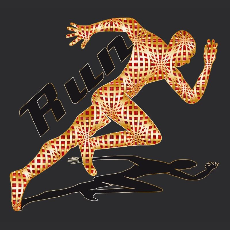 Motif de sprint dynamique dans un design extravagant