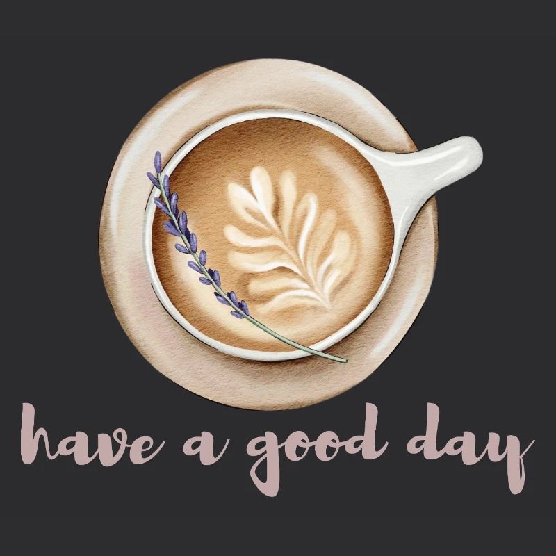 Have a nice day coffee design