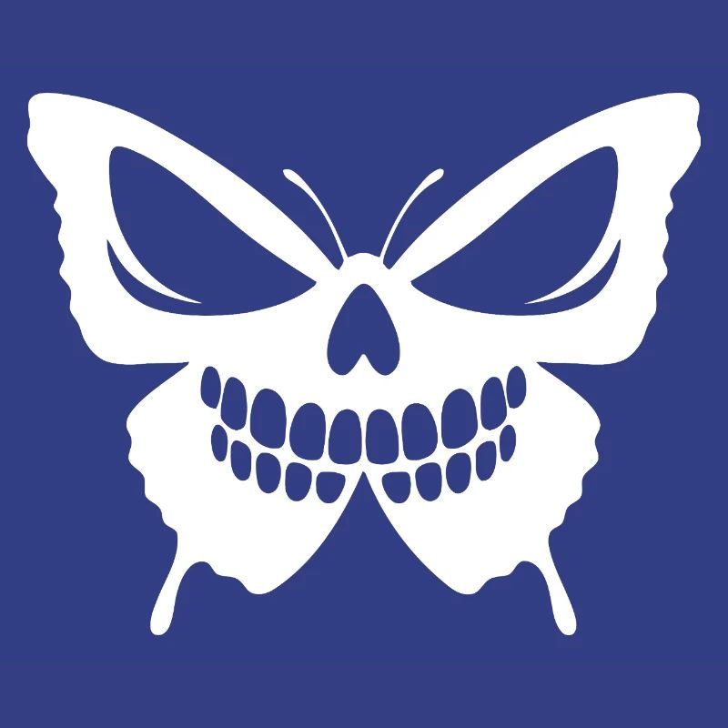 Conception complexe de crâne de papillon