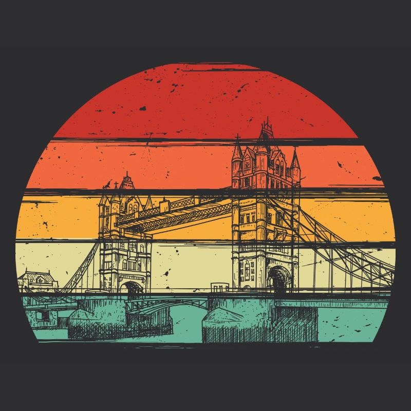 Retro Sunset Circle