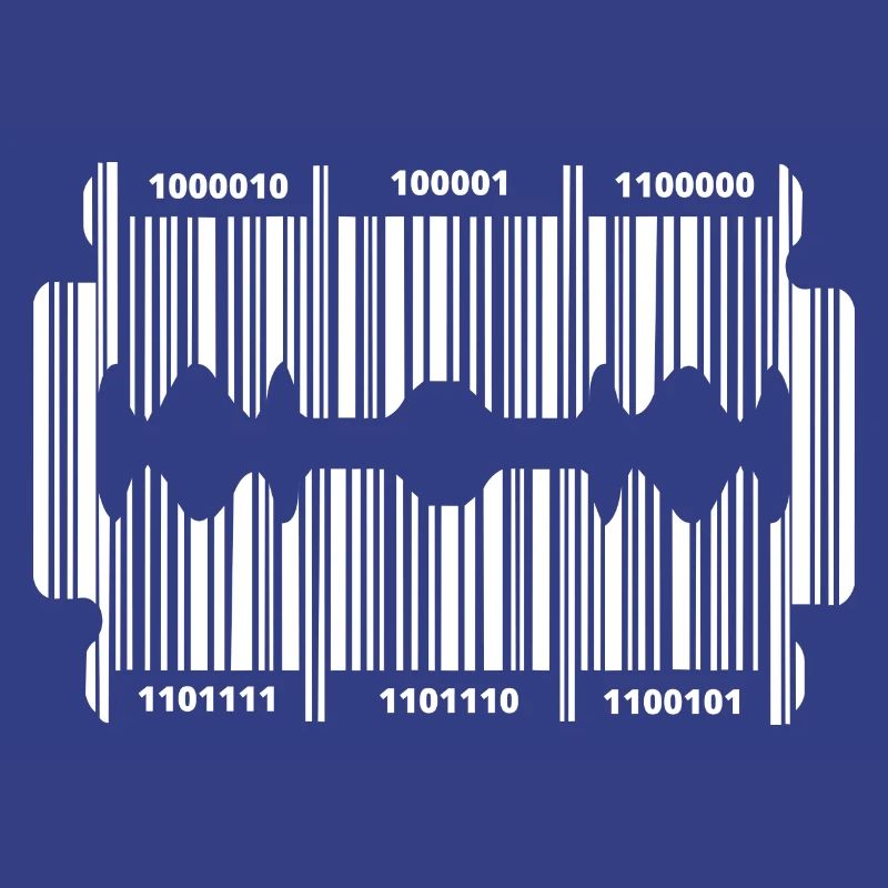 Rasierklinge mit Code