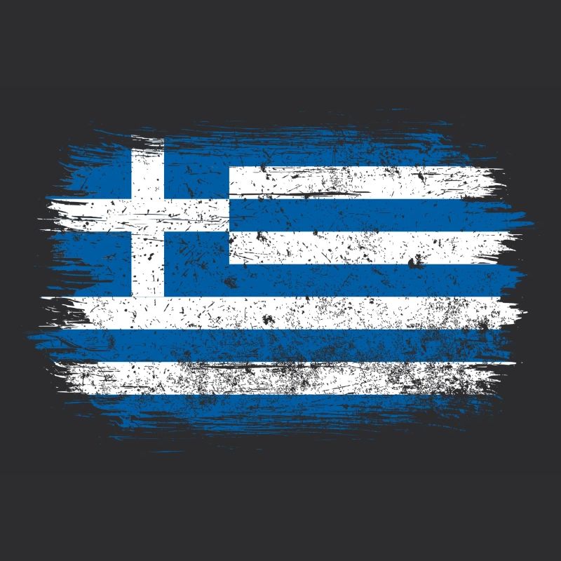 Drapeau grec brossé