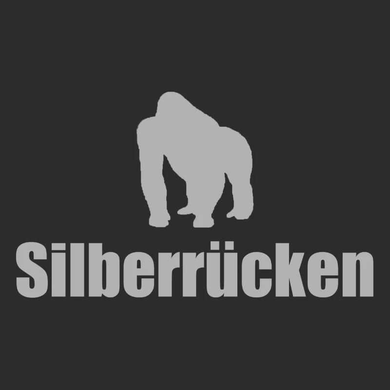 Silverback Gorilla Front Silhouette Front Shirt pour hommes