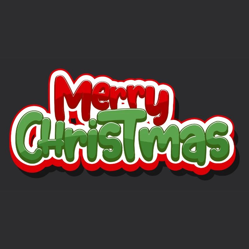 Frohe Weihnachten Bold Script Grafik