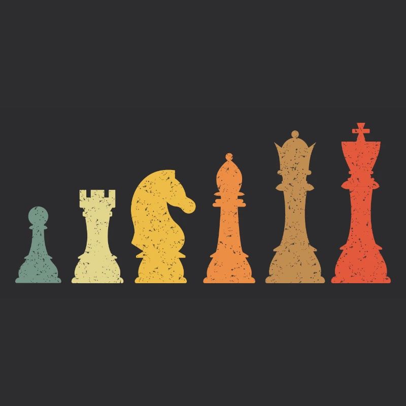 Chess Evolution Vintage Retro
