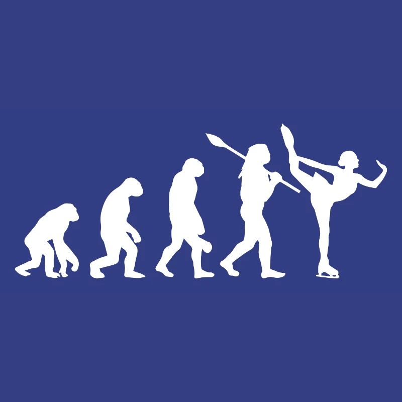 Entwicklung des Mannes, Eiskunstlauf-Mädchen, Eislauf-Mädchen