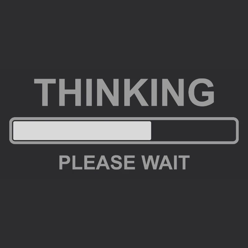 Thinking Please Wait Shirt – Funny Loading Bar