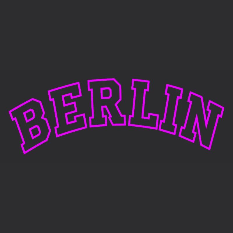 Neon Berlin Bogen Typografie