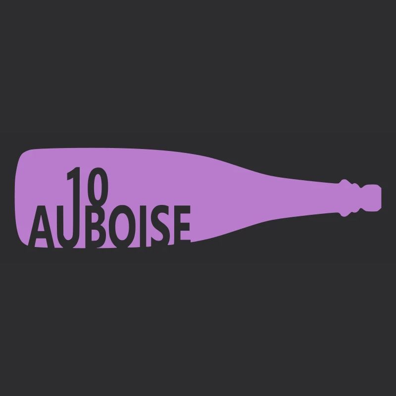 Bouteille de vin effervescent aube