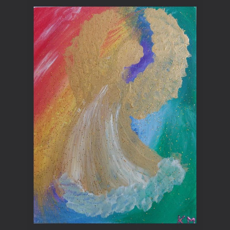 Regenbogenengel - Engel des Einklangs - Engelbild