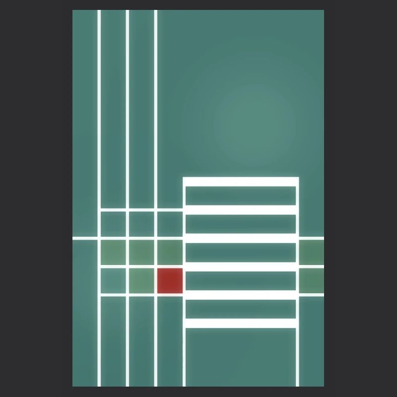 graphic line pattern in Bauhaus style