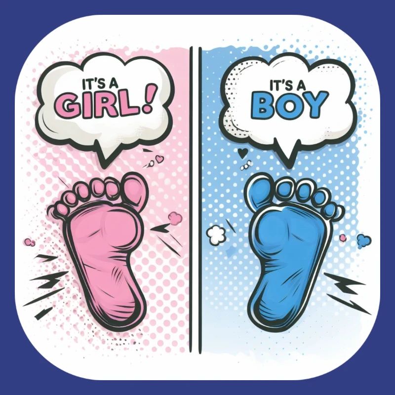 Füße Geschlecht Baby Junge oder Mädchen