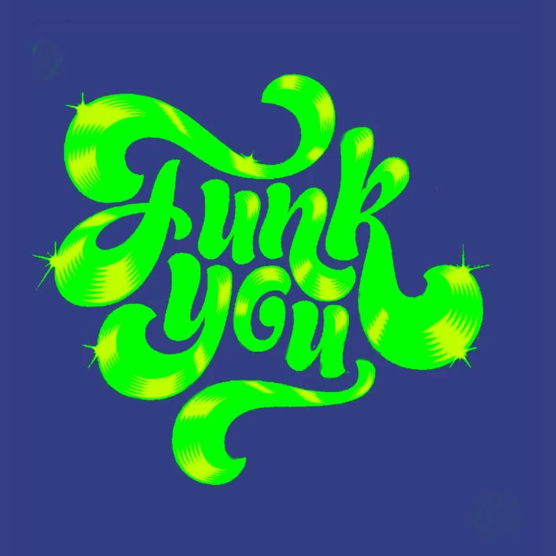 Conception de texte punk néon vert