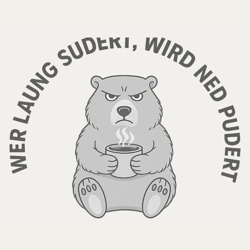 Wer laung sudert, wird ned pudert – Grumpy Coffee