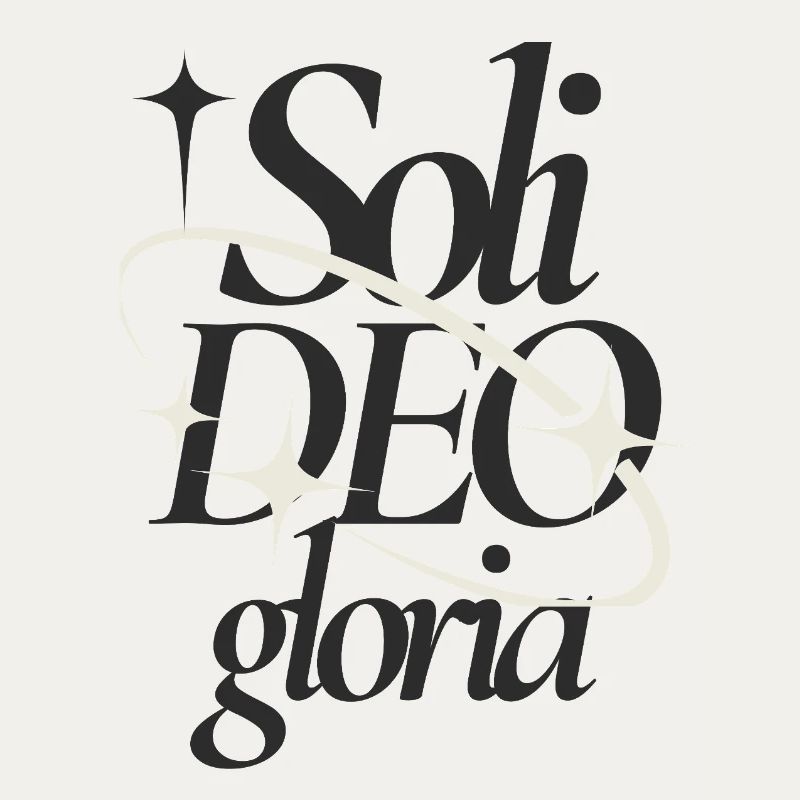 Soli Deo Gloria Typographic Tee