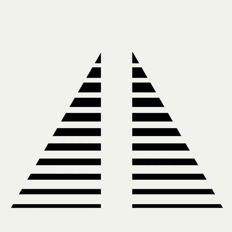 Triangle de lignes